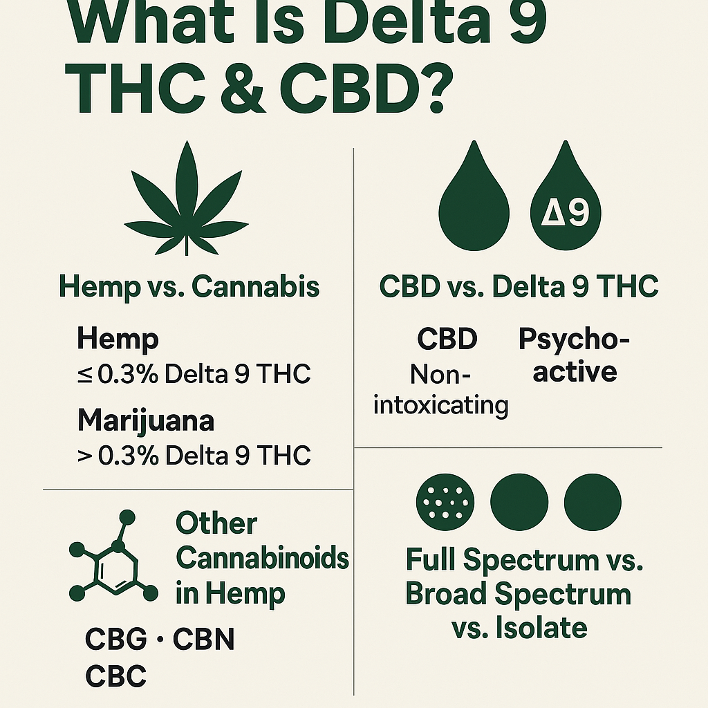 What Is Delta 9 THC & CBD? A Definitive Guide to Delta 9 (D9) & CBD