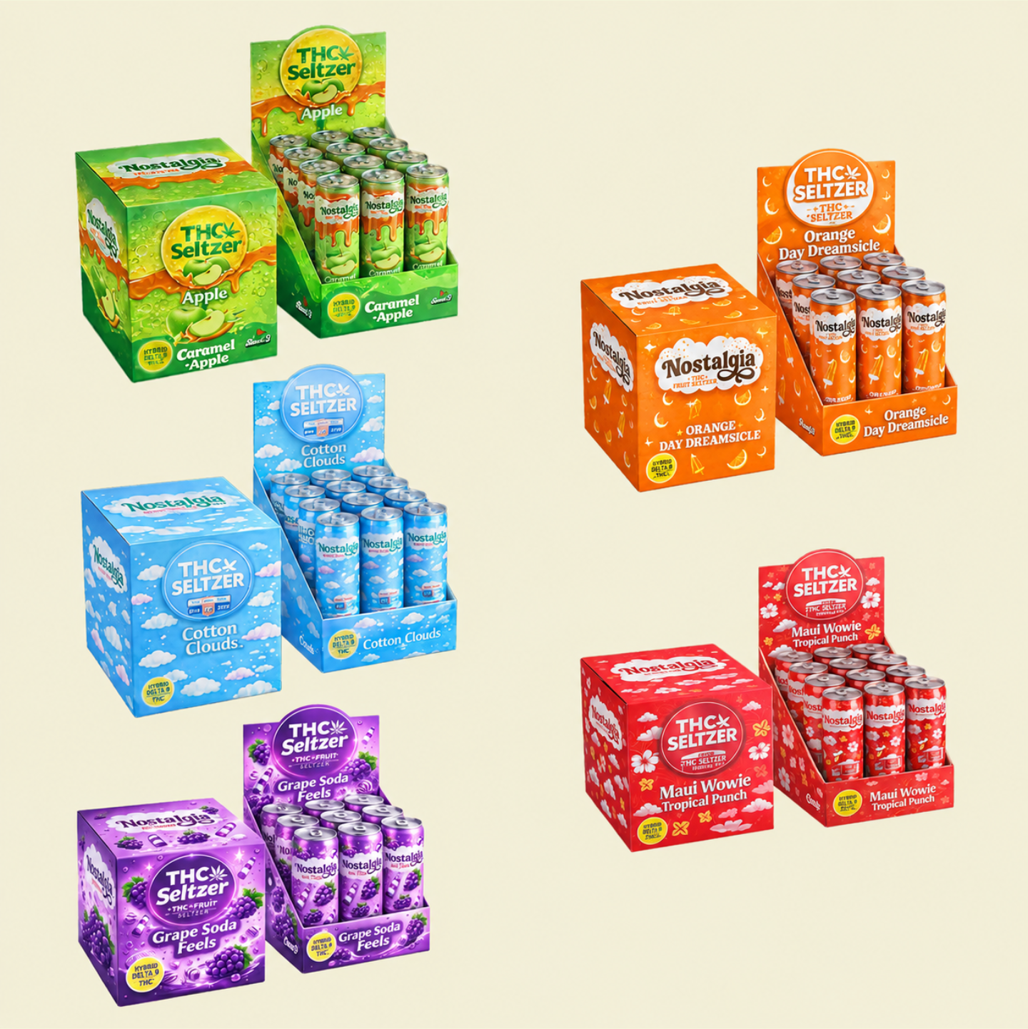 The THC Seltzer Sampler