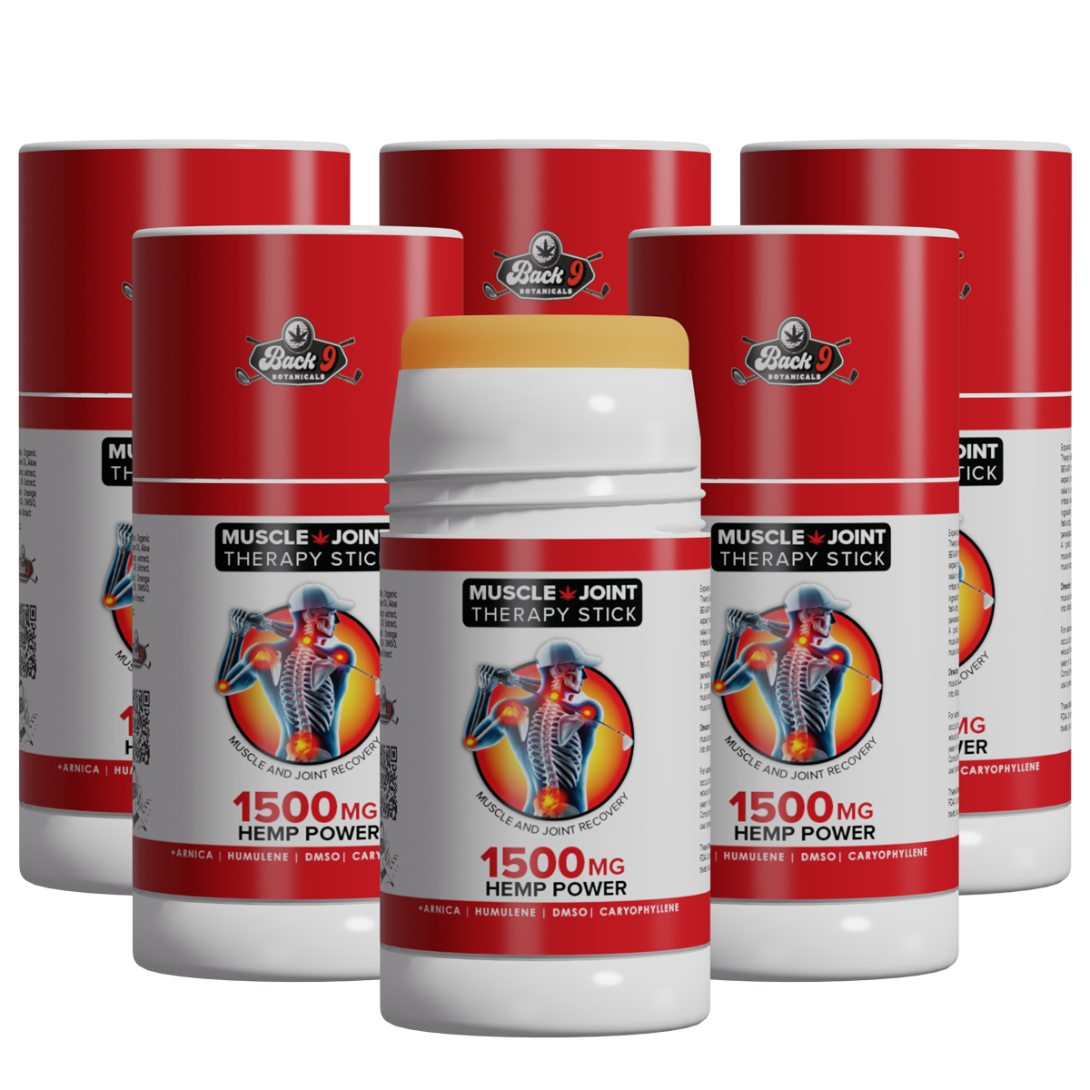 CBD Topical Therapy Salve Stick (1oz 1500mg stick) single, 2, 3, 6, or 12-pack