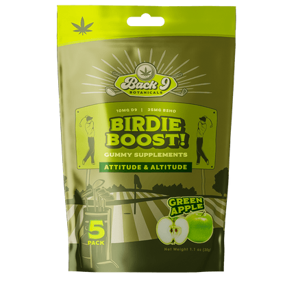 Birdie Boost! - Attitude & Altitude Hemp Golf Gummies (5 gummies/pack) single, 2, 3, 6, or 10-pack