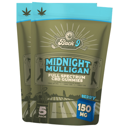 Midnight Mulligan - Calming Hemp Golf Gummies (5 gummies/pack) 2, 3, 6, or 10-pack